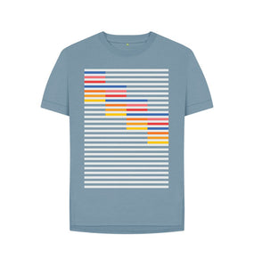 Stone Blue Sequence T-Shirt - Women