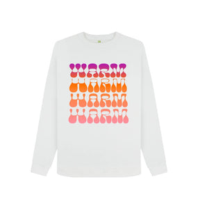 White WARM Womens Sweatshirt 002