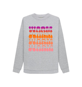 Light Heather WARM Womens Sweatshirt 002
